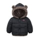 thumbnail image 1 of Gibobby Abrigos de invierno para niños y niñasAbrigo de invierno para niños pequeños y niñas, con capucha y orejas de , chaqueta de bolsillo, ropa de dos(Negro, 2-3 Años), 1 of 5