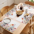 thumbnail image 5 of Spring Farmhouse Placemats Set of 2, Floral Nature Colorful Wildflower Botanical Non-Slip Place Mats Washable Table Mats for Kitchen Dining Table Decorations Indoor/Outdoor, 5 of 9