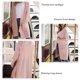 thumbnail image 5 of Mujeres cardigan Suéteres moda casual Otoño Invierno conmuting Loose color puro frente abierto chunky suéter de punto rosa S, 5 of 6