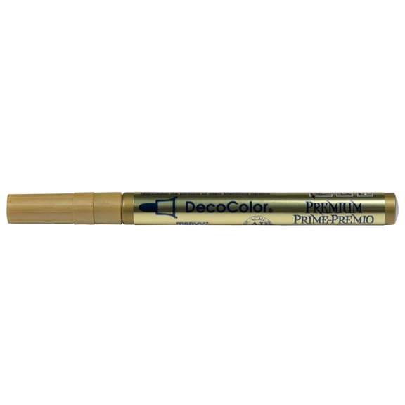 Marvy Uchida Premium Fine Tip Opaque Paint Markers, Gold, Sold Individually