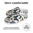 thumbnail image 6 of Balery Watercolor Butterflies Pattern Women's Fuzzy Memory Foam Slippers Fluffy Winter House Shoes Indoor and Outdoor-42/43, 6 of 7