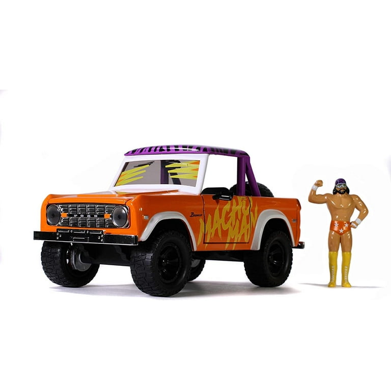 Macho Man Randy Savage 1973 Ford Bronco WWE Jada Diecast