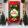 thumbnail image 1 of Costeam Toile de Fond de Noël Bannières de Fête Décorations Drapeaux Suspendus Rideaux de Porte Couvertures de Porte Rouges de Noël Décorations de Fête Festive à la Maison, 1 of 7