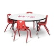 thumbnail image 4 of Berries Round Dry Erase Table - 48" Diameter, Mobile - Write-n-Wipe/Black/Black, 4 of 6