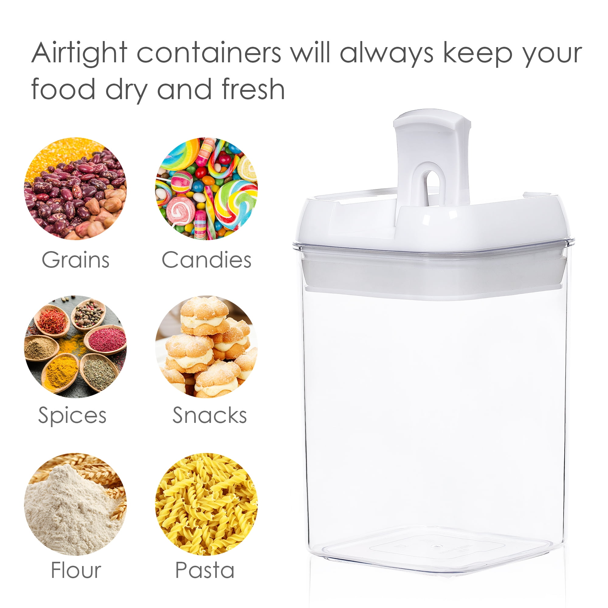Vtopmart Cereal Storage Container Set, Extra Large BPA Free Plastic Ai