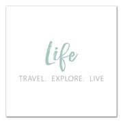 Creative Products Travel Explore Live 20 x 20 Canvas Wall Art