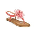 thumbnail image 1 of New Women DbDk Fannyy-9 Flower Chiffon Slingback Slingback Thong Sandal Size, 1 of 5