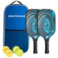 thumbnail image 1 of Juego Raquetas Pickleball Fibra Carbono (Vortex) Peacock Blue Vortex 2 Raquetas + 4 Pelotas + 1 Almacenamiento, 1 of 9