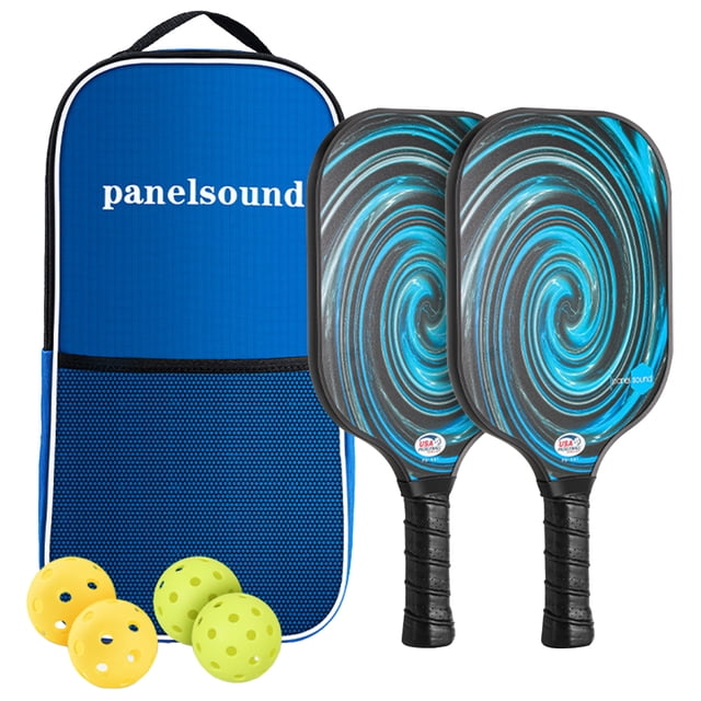 Juego Raquetas Pickleball Fibra Carbono (Vortex) Peacock Blue Vortex 2 Raquetas + 4 Pelotas + 1 Almacenamiento