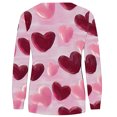 thumbnail image 4 of BVOFAR T-Shirts à Manches Longues Col Rond pour Femmes Imprimé Cœur Mignon Décontracté Grande Taille Tops Confortables 2025, 4 of 5