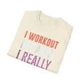 thumbnail image 4 of Funny Workout Really Like Chocolate Graphic Exercise Gym Rat, 4 of 7