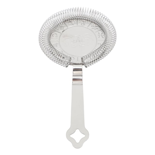 Colador de Cóctel de Acero Inoxidable 304 Colador de Barra Filtración Efectiva Buena Separación de Hielo Diseño Multifuncional Colador de Cóctel de Acero Inoxidable Fácil de ANGGREK Otros