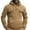 Khaki, variant on Fnnxeal Mens Hoodies Sweatshirts, Big and Tall Shirts Fall Winter Casual Outdoor Long Sleeve Shirt with Pockets Khaki Blouse for Men Size 3XL
