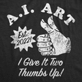 thumbnail image 2 of Mens Funny T Shirts AI Art Sarcastic Technology Graphic Tee for Men Graphic Tees, 2 of 9