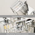 thumbnail image 5 of ZHLWIN Modern Crystal Bathroom Vanity Light, 3 Lights Chrome Modern Crystal Wall Lamp Bathroom, Modern Crystal Vanity Lighting, 5 of 7