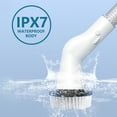 thumbnail image 6 of Electric Spin Scrubber, Harpi IPX7 Waterproof Bathroom Cleaner Brush, High Speed Scrubber with 5 Replaceable Brush Heads and Adjust Extension Handle Power Cleaning Brush for Bathroom Floor Tile, 6 of 9