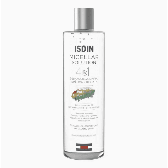 Isdin Agua Micelar 4 en 1 400ml | Desmaquilla, limpia, tonifica e hidrata todo tipo de piel