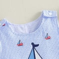 thumbnail image 4 of Newborn Baby Girl Clothes Cotton Bubble Romper for 3-6 Months Preemie Newborn Baby Boys Sleeveless Romper Straps Overalls Jumpsuit Summer Smocked Clothes, 4 of 7