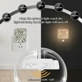 thumbnail image 4 of Yayeee 2-Pack Plug in LED Night Lights with Light Sensors Motion Detectors, Black Lines, 4 of 7