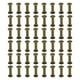 thumbnail image 1 of 100 Conjuntos de Tornillos Chicago, M5x18mm Tornillo de Poste de Sujeción Phillips con Recubrimiento de Latón para Cuero, Marrón, 1 of 7