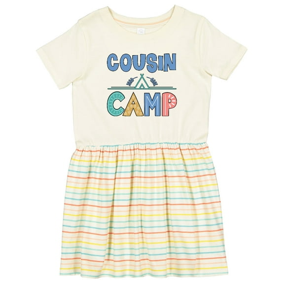 Inktastic Cousin Camp Summer Grandma Party Girls Toddler Dress