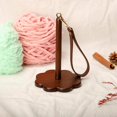 thumbnail image 5 of ABPETE Portable Yarn Holder - Wooden Yarn Spool Holder with Wrist Strap and Crossbody Strap, Yarn Organizer for Crocheting, Ideal Gift for Knitting Lovers (Black Walnut), 5 of 7
