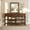 Retro color, variant on 52" Console Table, Entryway Console Sofa Table, Behind Couch Table, Entryway Table with 3 Drawers, 3 Tier Sofa Table, Open Shelf Behind Couch Table for Hallway, Living Room, Metal Roman Column
