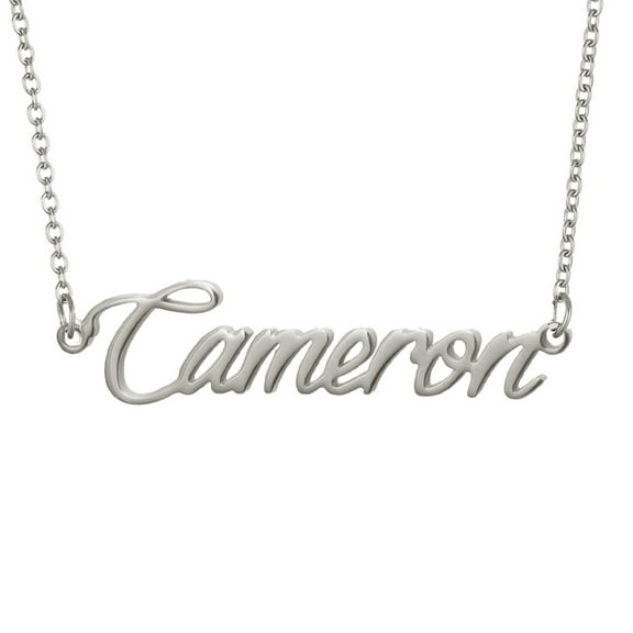 Cameron Name Necklace Letter Necklace Stainless Steel Jewlery Graduation Gifts