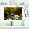 thumbnail image 1 of Flowing River in Autumn - Landscape Photography Canvas Print, 1 of 3