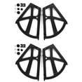 thumbnail image 4 of Juego de 4 bisagras para muebles con placas abatibles para cajones y bastidores de marco para un giro suave, 4 of 8
