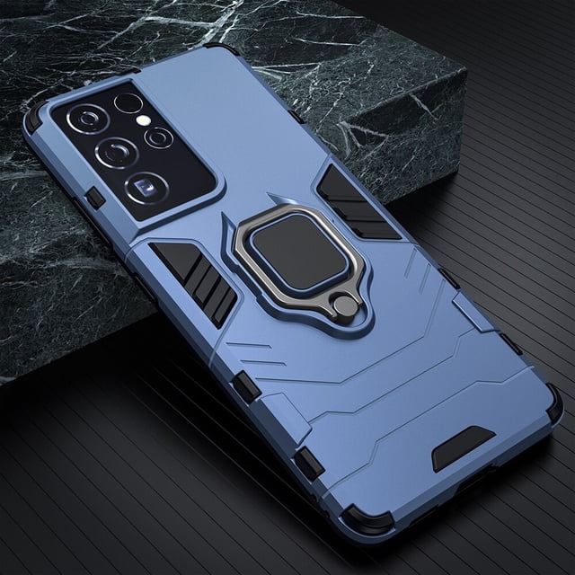 KEYSION-funda a prueba de golpes para Samsung S22 Ultra S21 FE S20 + S10 Lite, con soporte de anillo, para Galaxy A53, A73, A33, 5G, A23, A13 QYM unisex