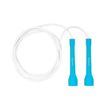 Freestyle Licorice Jump Rope, 9.3ft Adjustable, Blue & White, Skipping Rope for Exercise Workout
