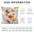 thumbnail image 5 of Pratyus Flowers Leaves Square Pillow Cover Case for Cushions Sofa Bed Outdoor Decoration High-Quality Pillowcase 1PC 24x24in, 5 of 5