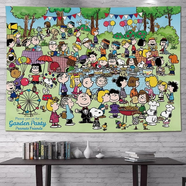 Tapiz de pared Snoopyss de fibra de microtela de 150 x 130 cm
