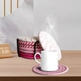 thumbnail image 4 of ZZkhGO Woven Coasters Set, 8-Piece Absorbent Drink Coasters, Natural Rope Cup Coasters with Heat Protection up to 210°F for Home Office Kitchen Table, 4 of 7