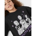 thumbnail image 3 of KPop Demon Hunters Girls Huntrix Glowing Graphic Sweatshirt, Sizes 4-16, 3 of 10