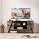 thumbnail image 3 of 47-pulgada mesa de TV entertainment center - rural vintage television stand con 6 abiertos almacenamiento cabinets, adjustable estante, y cord holes, industrial mesa de TV sala estar (retro gris), 3 of 8