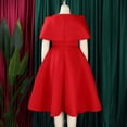 thumbnail image 6 of AURA Plus Size Elegant Off Shoulder A Line Midi Dress High Waist Puff Sleeve Summer Banquet African Party Dress, 6 of 10
