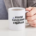 thumbnail image 4 of CafePress - Feline Sanitation Engineer Mug - 11 oz Ceramic Mug - Novelty Coffee Tea Cup, 4 of 4