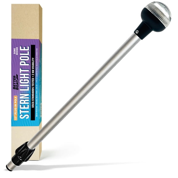 Better Boat LED Anchor Light Pole, 17 in, 2 NM All-Around White