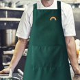 thumbnail image 3 of GUOOL Kitchen apron Waterproof Bib Chef apron for Restaurants Homes Gardening Green, 3 of 8