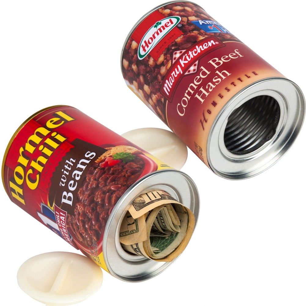 (Set) Hormel Chili And Corned Beef Hash Can Secret Safes Hide In Plain