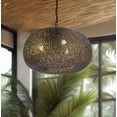 thumbnail image 6 of Metropolitan N1503-752 Moradabad 3 Light 25" Wide Pendant - Brass, 6 of 7