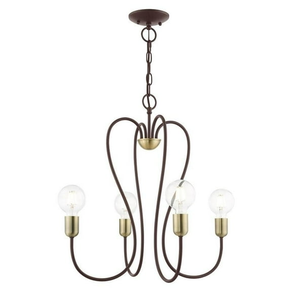 Livex Lighting - Lucerne - 4 Light Chandelier in New Traditional Style - 20