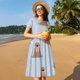 thumbnail image 4 of Balery Playful Walrus Wonders Vestidos sueltos de manga corta para mujer, vestidos de verano 2025, vestidos casuales de corte A con vuelo., 4 of 6