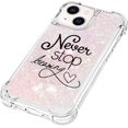 thumbnail image 6 of Slim Fit Phone Case for iPhone 15 (6.1 in.),Glitter Liquid Quicksand Effect Silicone Soft TPU Fashion Case with Anti-Drop Protection Case for iPhone 15,YBDT Chasing Dreams, 6 of 14