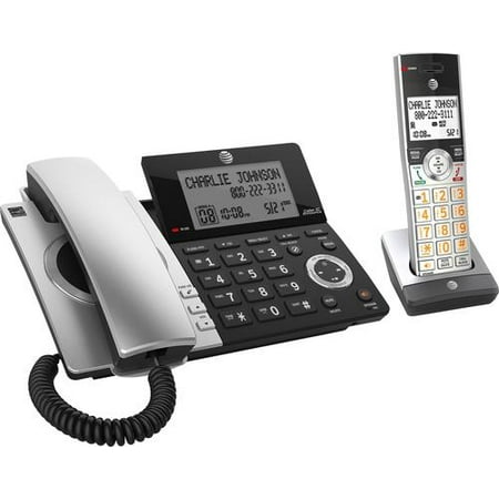 AT&T - CL84207 DECT 6.0 Expandable Cordless Phone System with Digital Answering System and Smart Call Blocker - (Best Nuisance Call Blocker App)