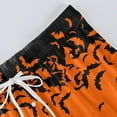 thumbnail image 6 of WTOBBY Men's Casual Knitted Halloween Print Pajama Pants with Pockets,Soft Fabric for Home Wear and Sleepwear, Spooky Design Ideal for Relaxation and Holiday Comfort,Orange L, 6 of 8