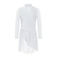 thumbnail image 2 of TSSOE Kids Girls Sparkly Rhinestone Ballet Lyrical Dance Dress Gymnastics Skirted Leotard Latin Jazz Ice Skating Dress White 14, 2 of 6