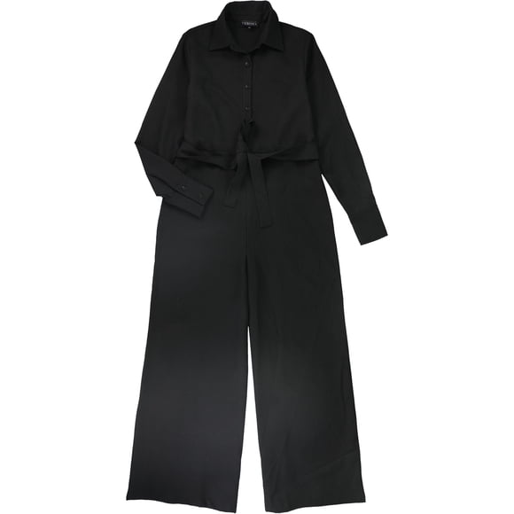 Mono de pierna ancha Verona para mujer negro mediano